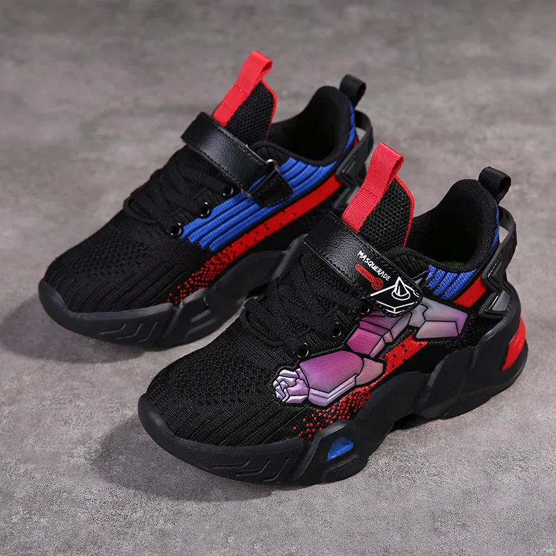 

High Quality Fall Artistic Black Daddy Shoes Boys Girls Kids Casual Shoes Custom Made Children Shoes