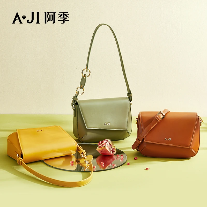 

AJI OEM high quality pu leather purses and handbags ladies polyester square bags women handbags pure color messenger bag ladies