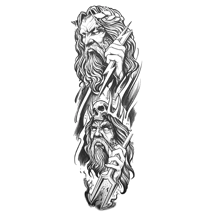 

Wholesale High Quality Full Arm Adult Waterproof Temporary Tattoo Sticker, Cmyk