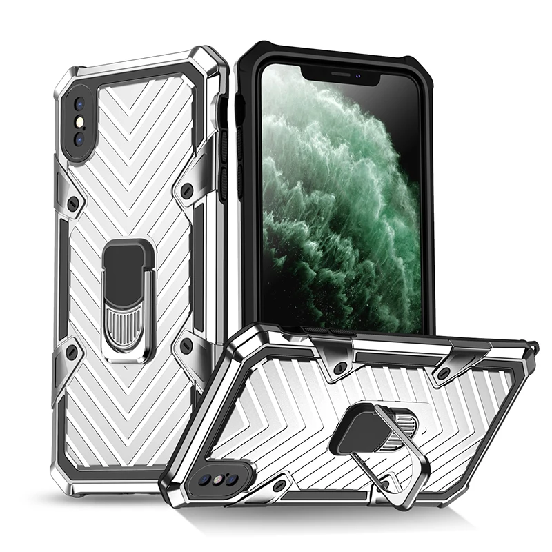 

LeYi For iPhone Xs Max Magnetic Black Armor Original Phone Cover Case