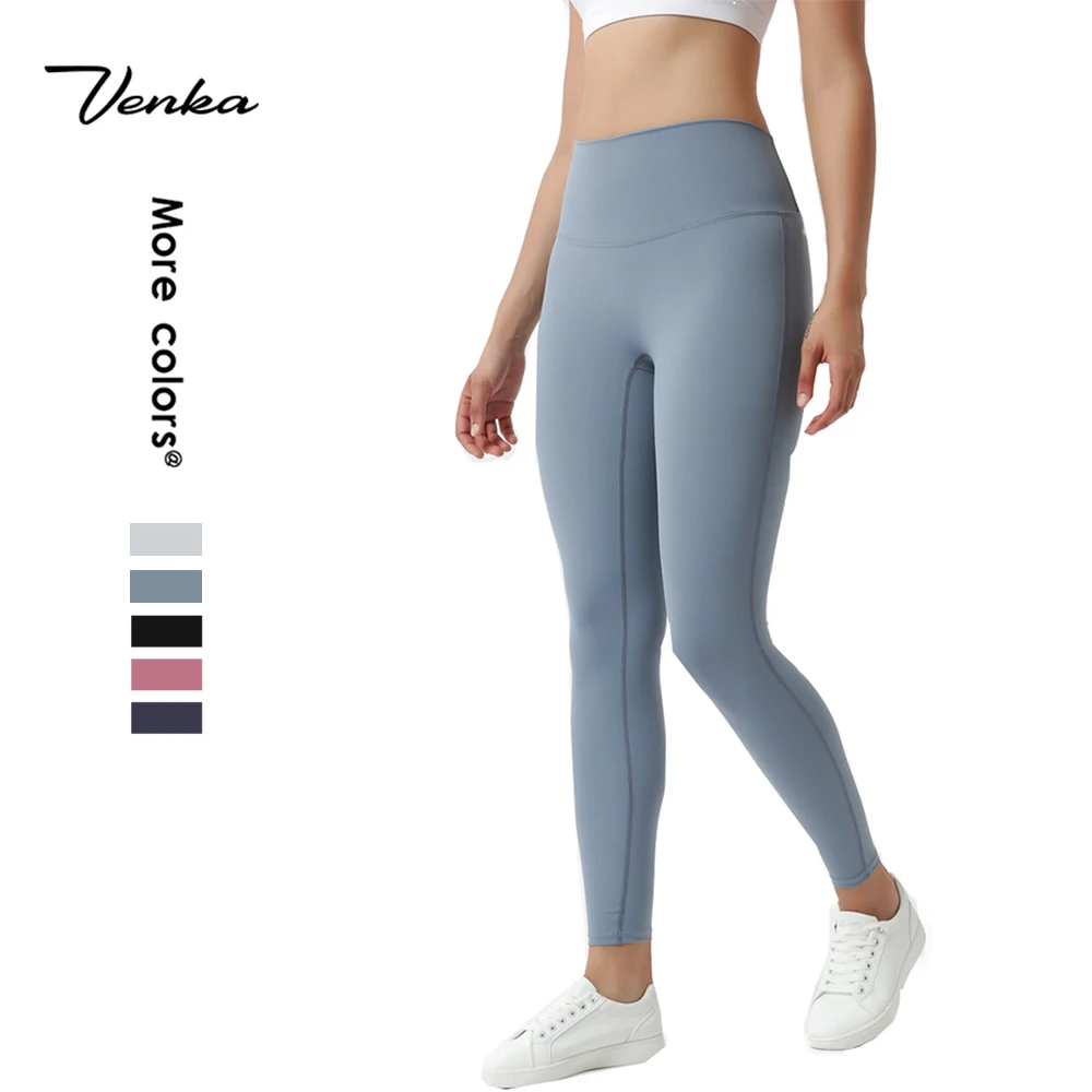 

Workout Sportswear Inside Pocket Full-Rise Lulu lemon Fabric Gym Leggings Yoga Pants Leggings Fitness, Light blue, dark blue, grey , black, pink