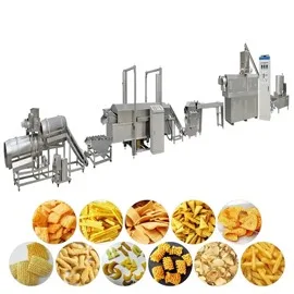 Full Automatic Twin Screw Doritos Corn Chips Machine Equipment Fried snacks Food Production Line