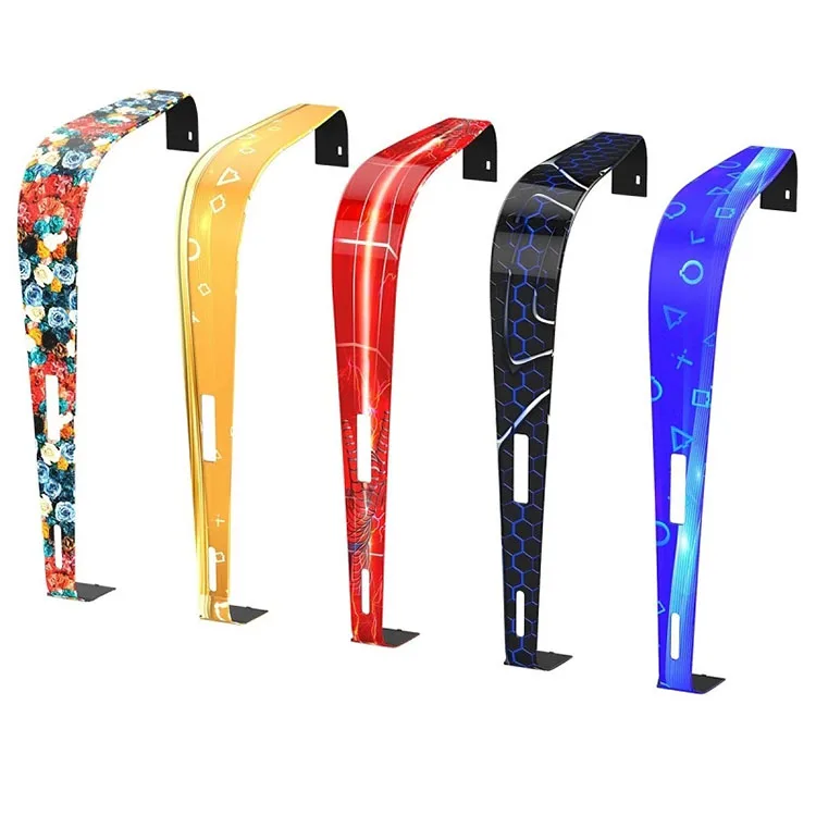 

Replacement Decal Skin Sticker Decorative Strip For PS5 Playstation 5 Host Console Middle Center Cover With 2 PCS Hooker, Multi colors