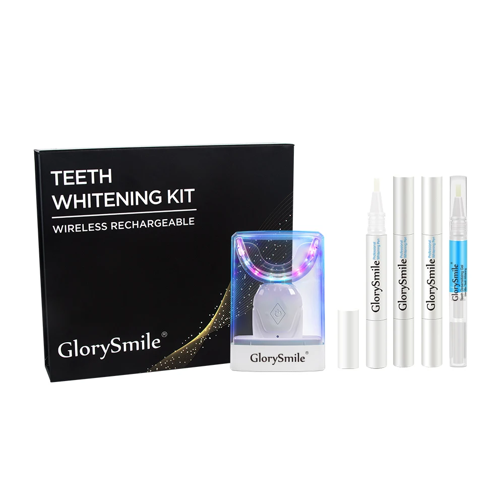 

2021 Glory Smile Custom Advanced Teeth Whitening Kit Rechargeable Light Led Teeth Whitening Kits Private Logo