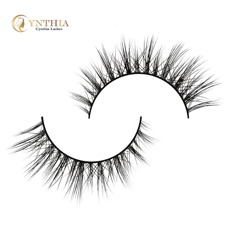 

3D Layer Effect Full Strip Mink Eyelashes Wholesale Natural Soft False Eyelashes Vendors Free Shipping