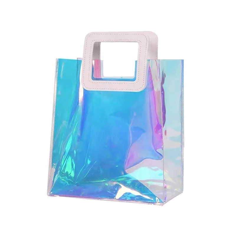 

pvc transparent large tote women bag shopping, Transparent color