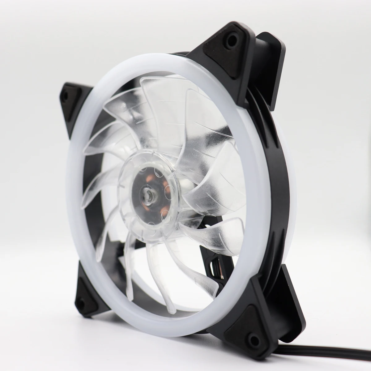 12厘米电脑散热风扇120毫米pc机箱led发光风扇