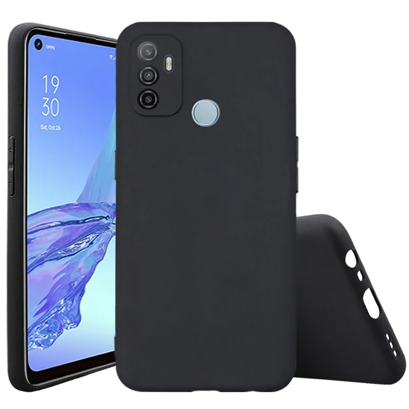 

For OPPO Reno 7Z 5G Reno7 7SE Find X5 Pro Case Soft TPU Silicone Case Simple Black Simple Phone Back Cover Case