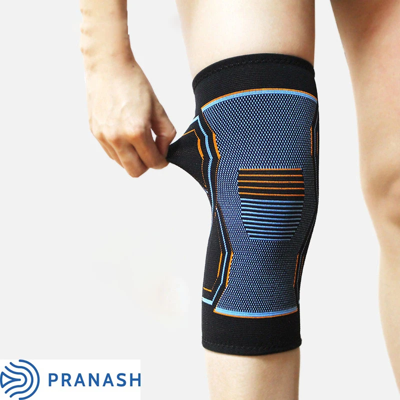 

New sports knee protector brace knitted hiking knee brace tennis football knee brace for unisex