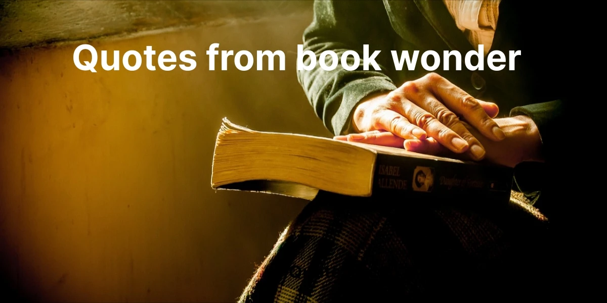 100+ Inspiring Quotes from the Book 'Wonder' – Powerful Copywriting ...