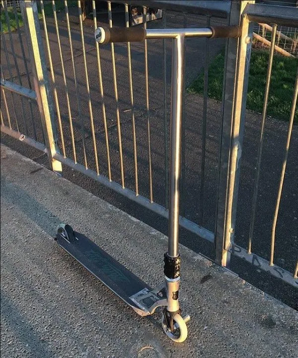 Stunt Titanium Scooter En Forma De Y,Barra Pro Rider,Estilo Libre De