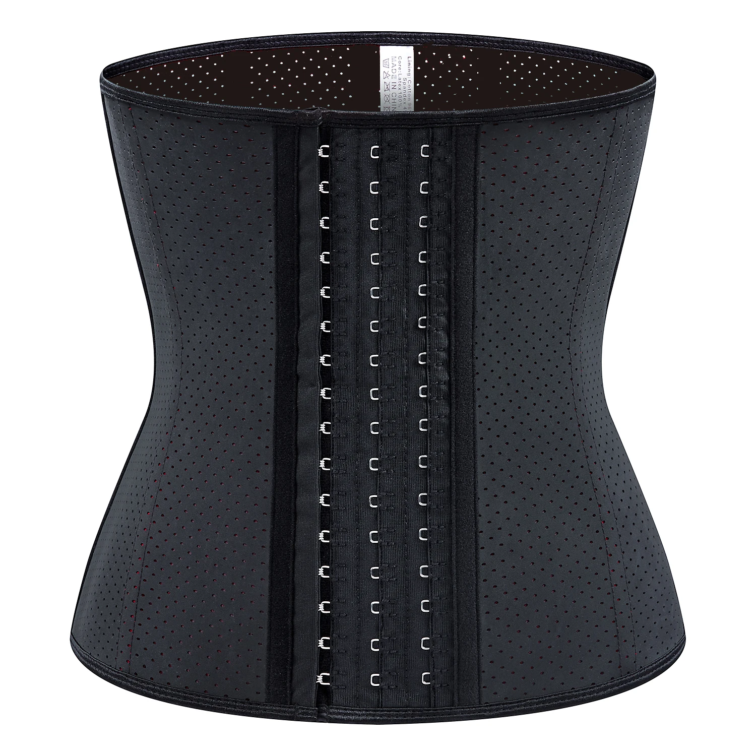 

New Design Women Slimming Waist Trainer Corset for Waist Trimmer, Black, red inside