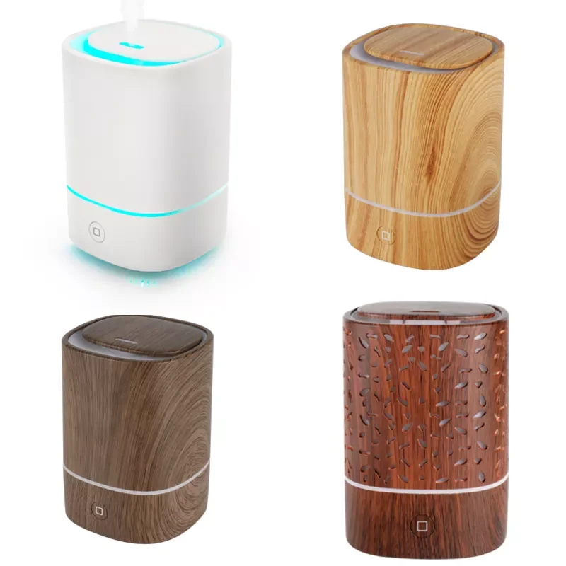 

Wholesale mini wooden aromatherapy machine wood grain custom essential aroma oil diffuser