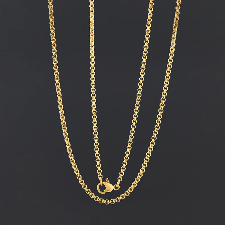 

18K Gold Plated Stainless Steel Chain For Pendant Necklace