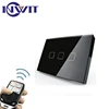 US/AU standard 3gang 1way touch screen smart home products 433mhz wireless remote controlled light switch