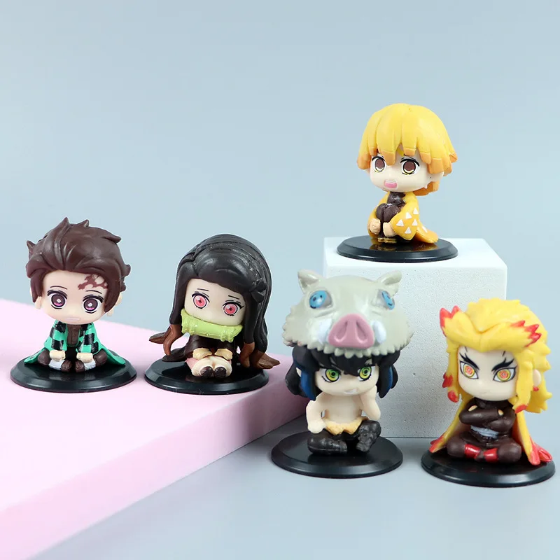 

PVC Toy Anime Demon Slayer Character Model Decoration Collection Toy Blind Box Demon Slayer Action Figures