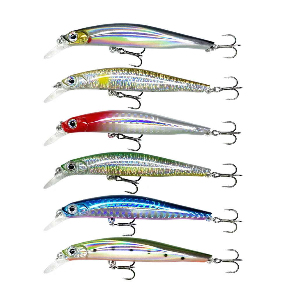 

Newbility OEM fishing minnow lures 90mm 7g Sinking minnow freshwater saltwater Hot Selling Artificial hard minnow lures, 6colors