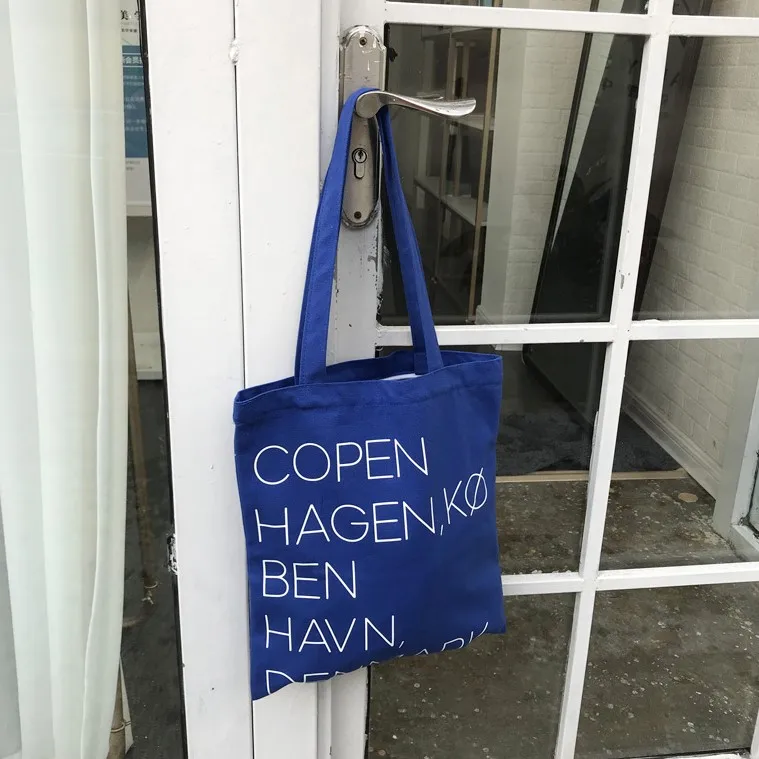 

Widely Used Letter Bright Blue Shops Wholesales Eco Tote Bag Shopping
