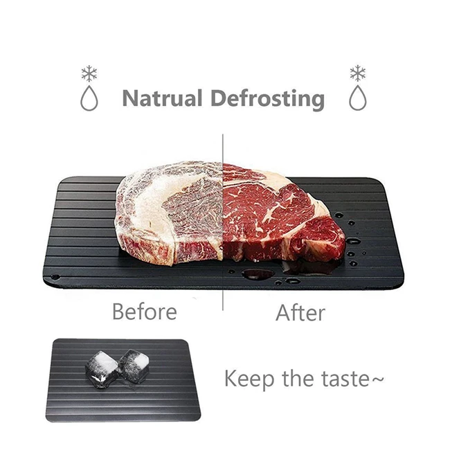 

Aluminum defrost board fast thawing plate defrosting tray for frozen meat food