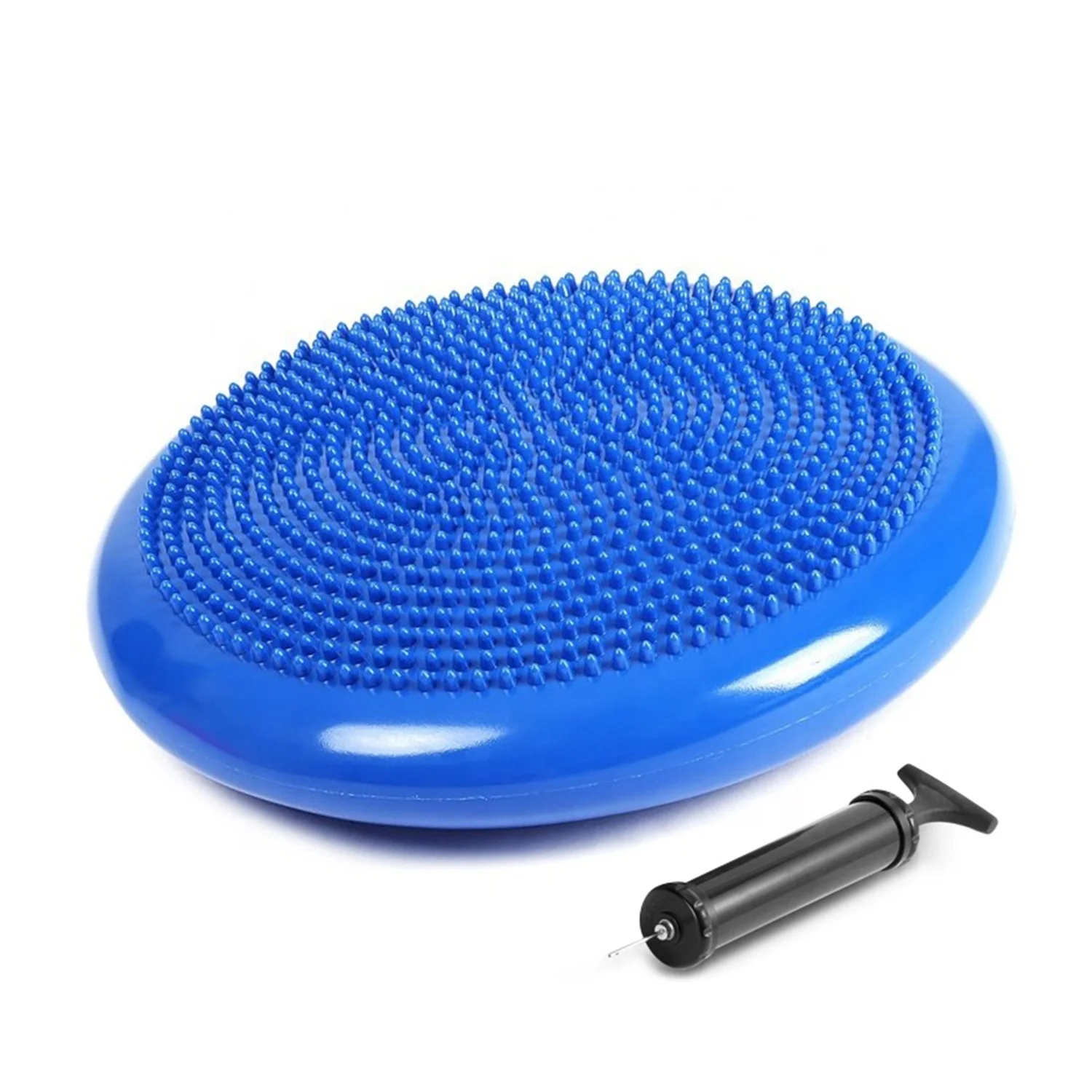Durable Universal Inflatable Yoga Wobble Stability Balance Disc Massage Cushion Mat Inflating Pump with Needle Included