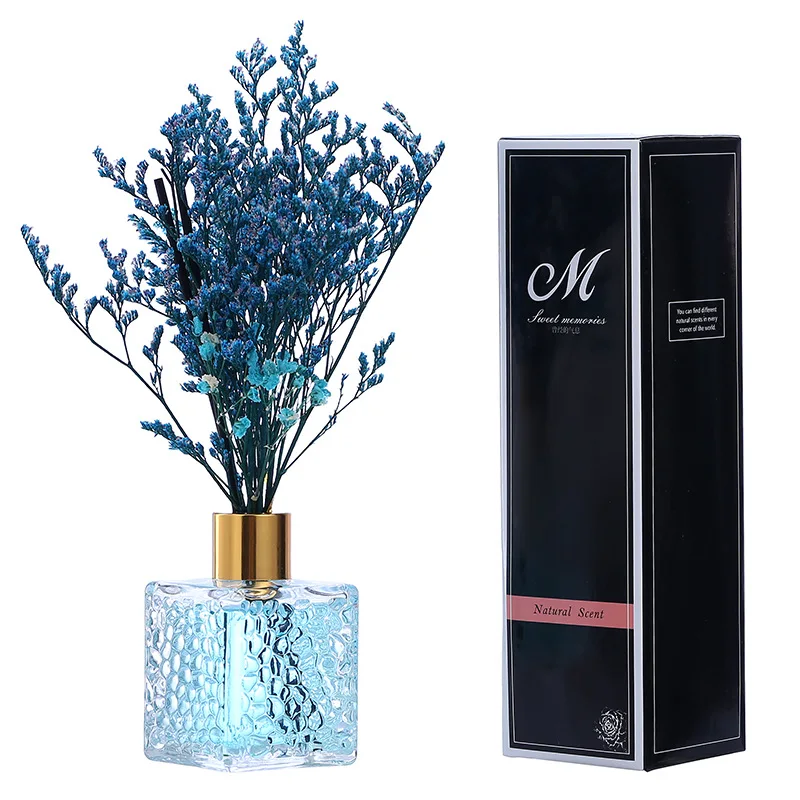 

Luxury Aroma Rattan Sticks Reed Diffuser Set Glass Bottle