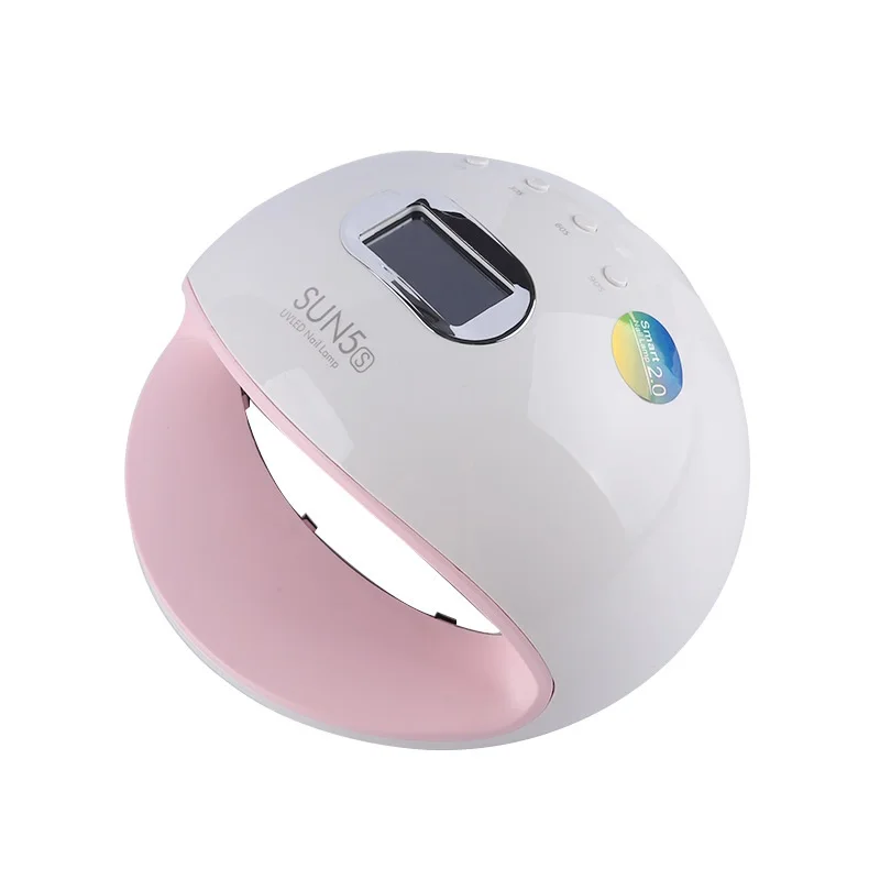 

New arrival 72W UV LED Lamp 10s/30s/60s/120s Timer LCD Display Infrared Sensing Nail Dryer Manicure Tool for Nails Dryer, White