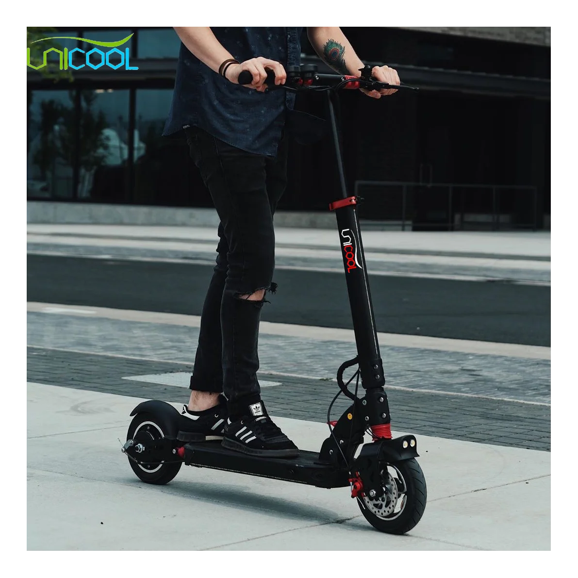 Unicool escooter boosted 600w 48V rev electric scooter e step for zero 9