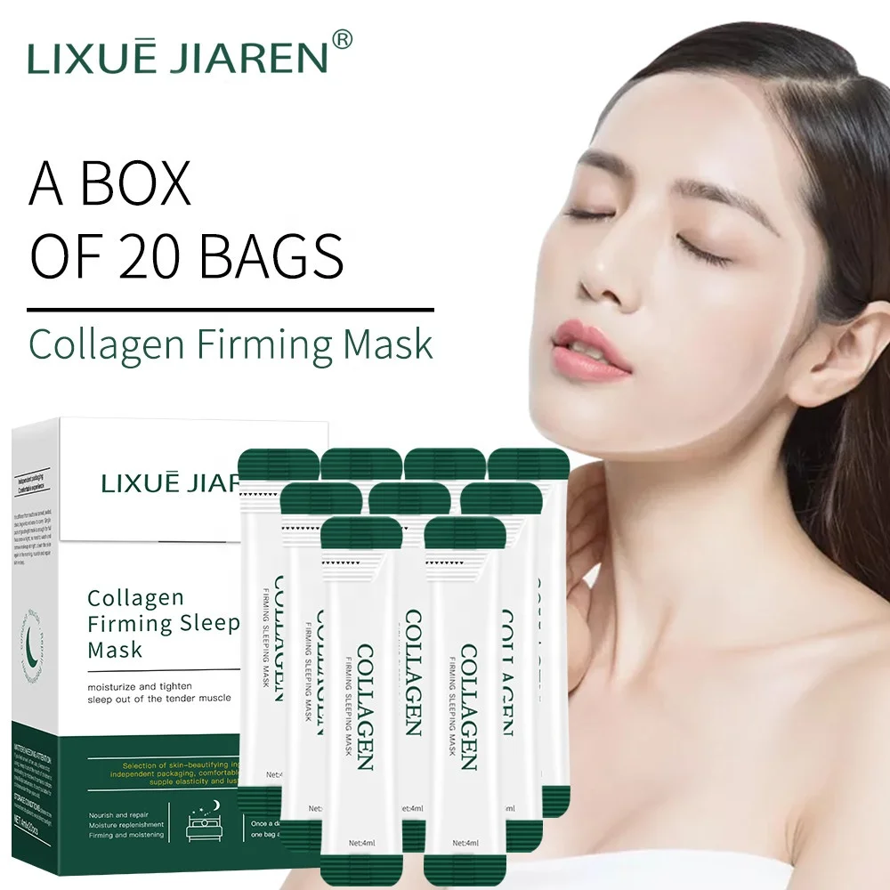 

Wholesale Manufacture Firming Whitening 20pcs Collagen Sleeping Mask