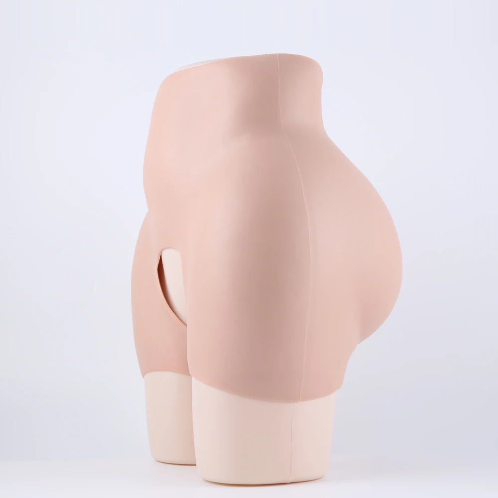 

QianYing Short Version Open Crotch Waist Buttock Hip Full Silicone Panty Enhancer Shaper Body Padded Large Size, Skin