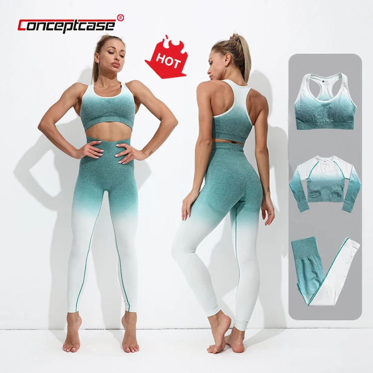 

Wholesale Fitness Wear Sport Yoga Set Custom Fitness Workout Gym Clothing Active Ejercicio Yoga Ropa Deportiva Women Gym Wear