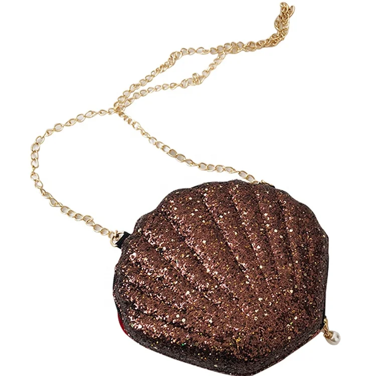 

Twinkle SHELL BAG fashion girl chain bag shiny party bag