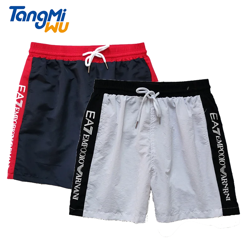 

TMW customized 6XL color block boardshort two tiers stretch swimming short men swimming trunks surfing shorts