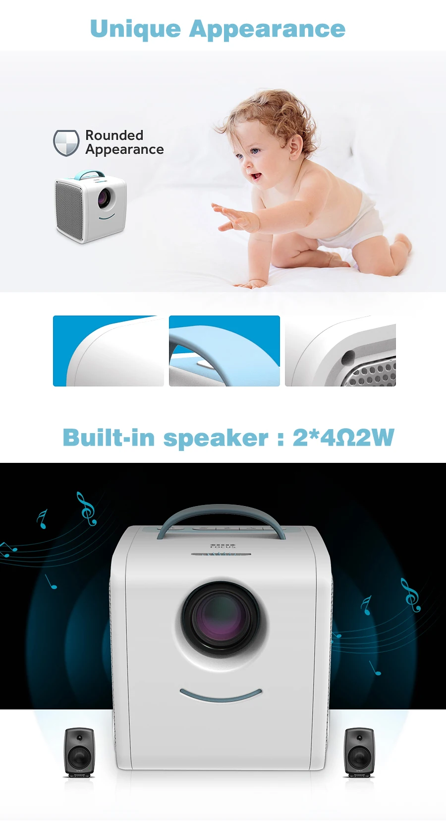 Single-chip LCD technology MINI projector  home theater projectors
