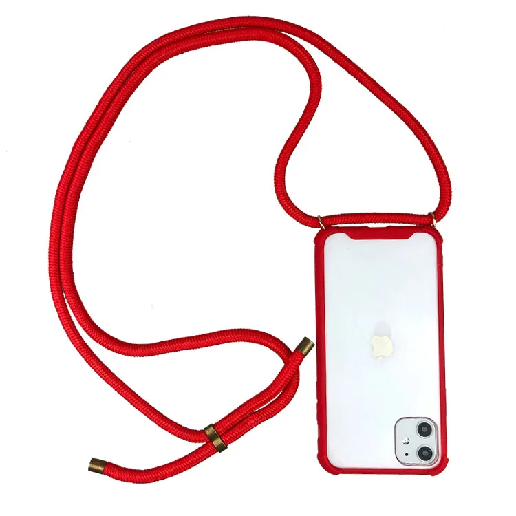 

High Quality TPU PC Acrylic Slim Mobile Phone Strap Bags Cover Case For iPhone 11 Pro