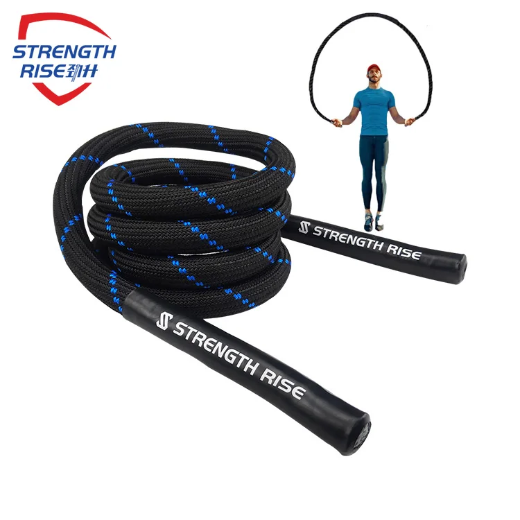 

25mm 1inch 2.8m 3m Fitness Exercise High quality Black Weighted Jump Rope