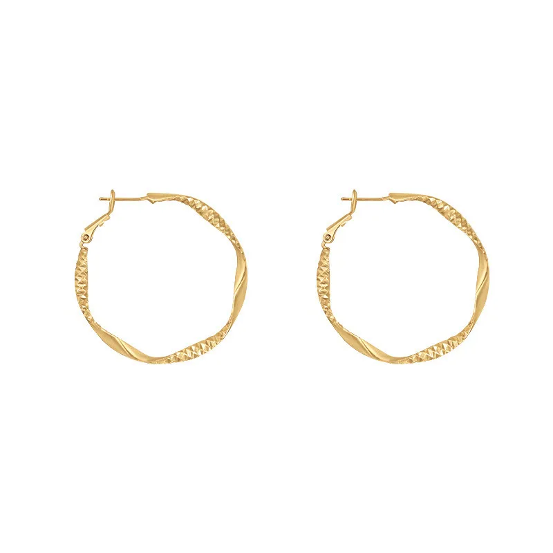 

Aimgal Jewelry 2020 new 925 sterling silver simple large circle earrings