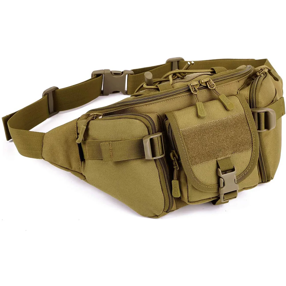 

Outdoor Hiking Travel Large Army Waist Bag Tactical Waist Pack Portable Fanny Pack Military Waist Pack Bag, Multi colors
