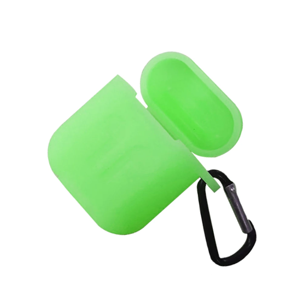 

Luminous Silicone Case for Airpods wireless earphone Protection Cover headset glow in the dark earbud box for Airpods 2 case