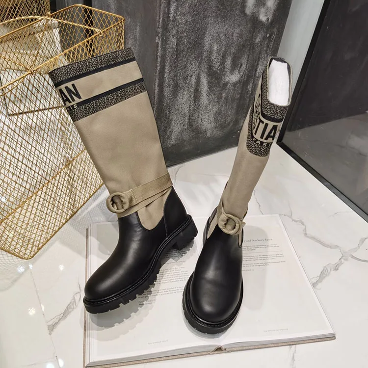

knee high boots flat Hot Selling Ladies Cheap Custom Women S Long Fashion High Boots Light Winter, Black