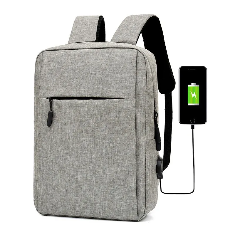 

Casual backpack USB charging multi-function computer bag can be customized logo