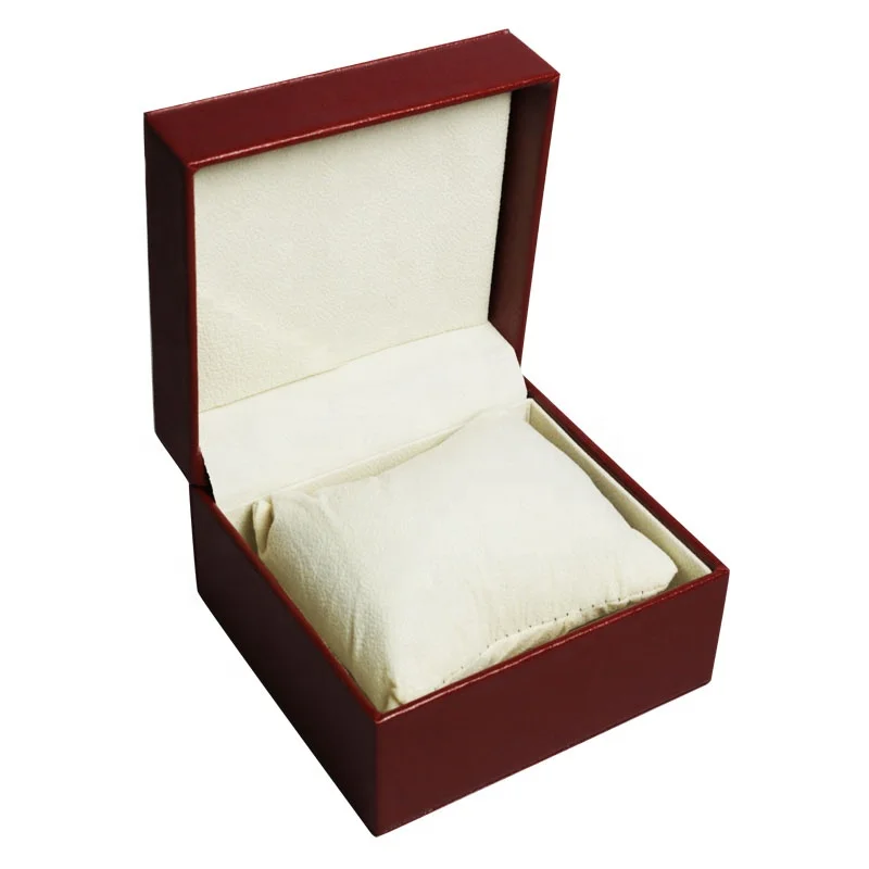 

custom watch box luxury Red PU Leather watch boxes