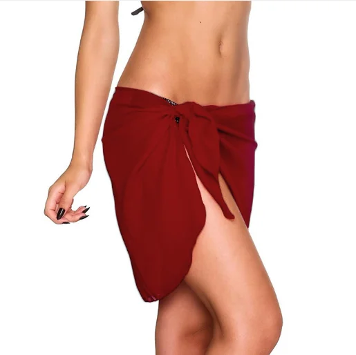 

Ultra-low-cost summer sexy tube top chiffon cover up skirt beach skirt