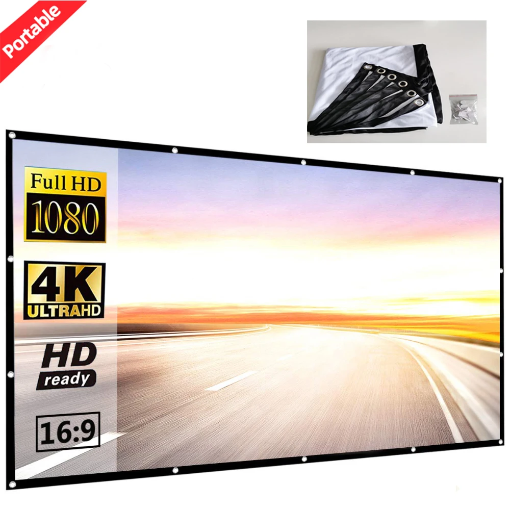 

Hot Sales Foldable Simple 120 inches high quality thick Projector Screen