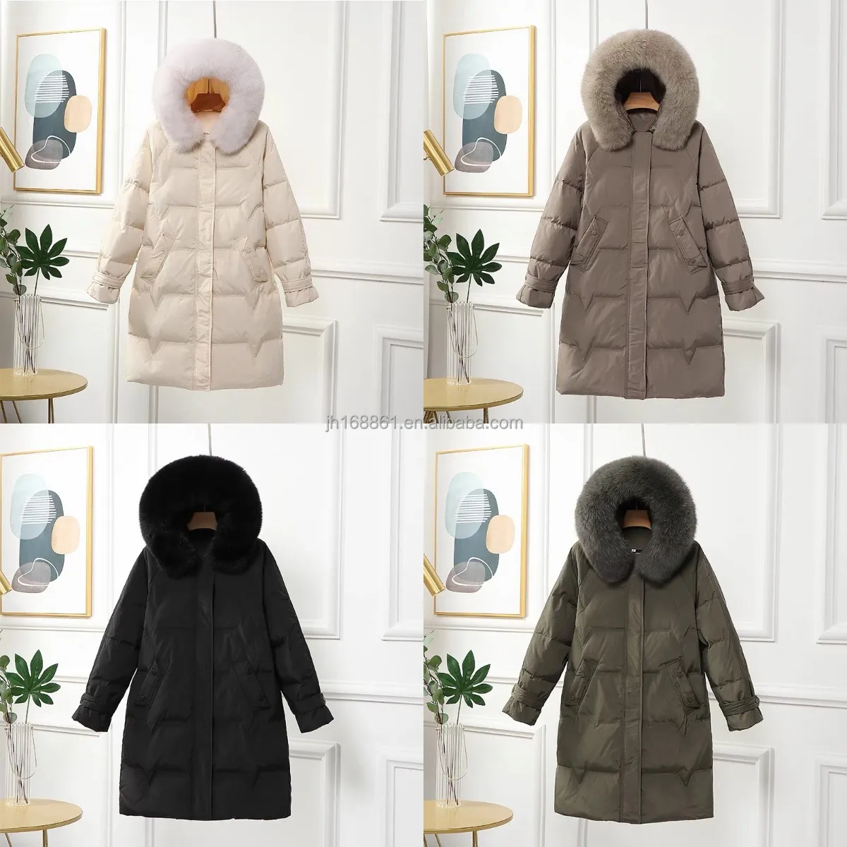 

2020 new blue windproof breathable coat custom fashion fashion high quality women down jacket wholesale, Red