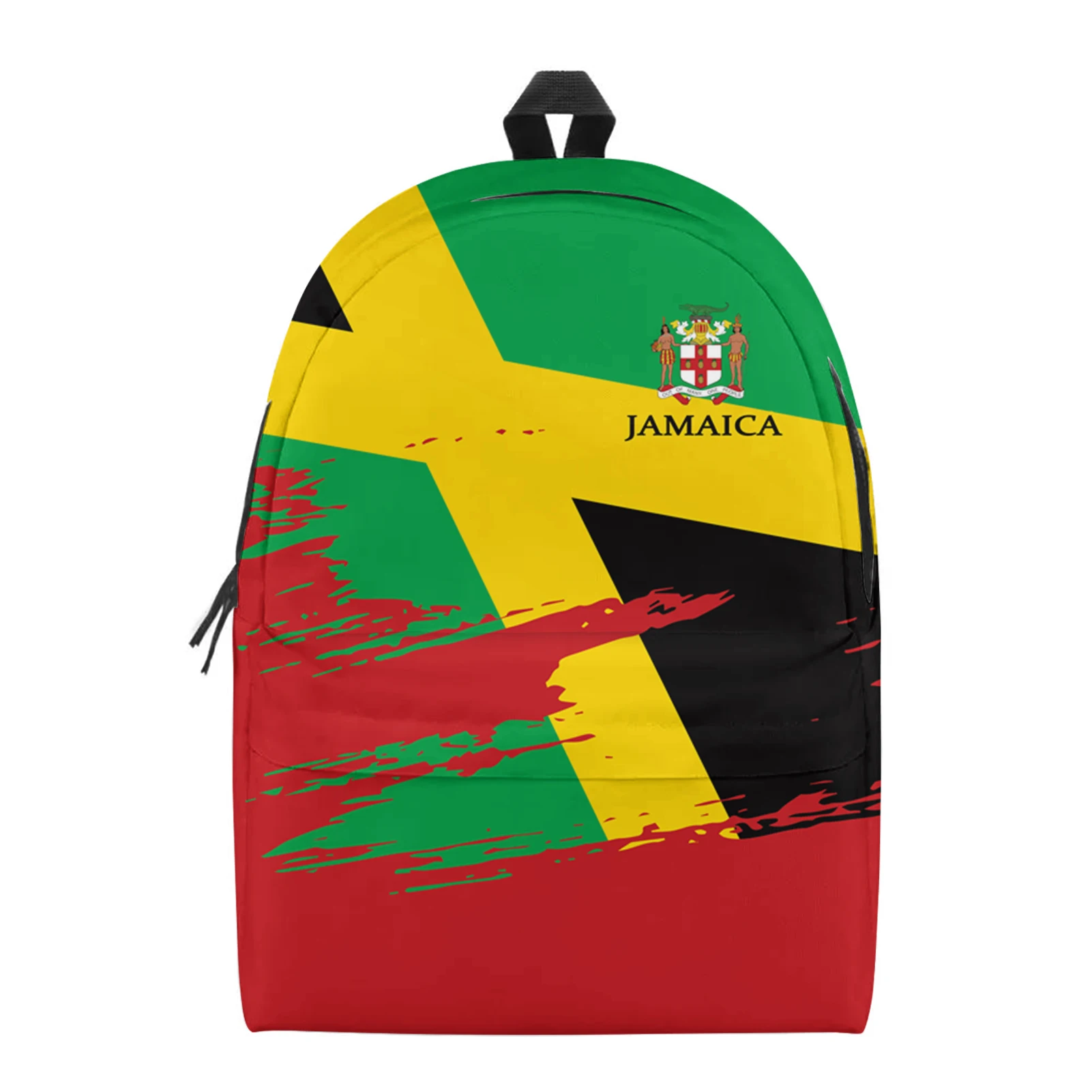 

Jamaica Flag Letter National Symbols Reggae Pattern Slim Laptop Canvas Backpack Women Men Laptop Bags Unisex Leisure Backpack, Customized color