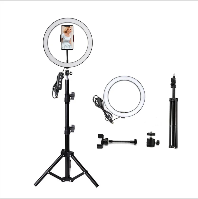 

160cm High LED Light Selfie Portable Beauty Makeup Light Photography Flash Camera Bright Lamp For Mobile Phone, 3 colors