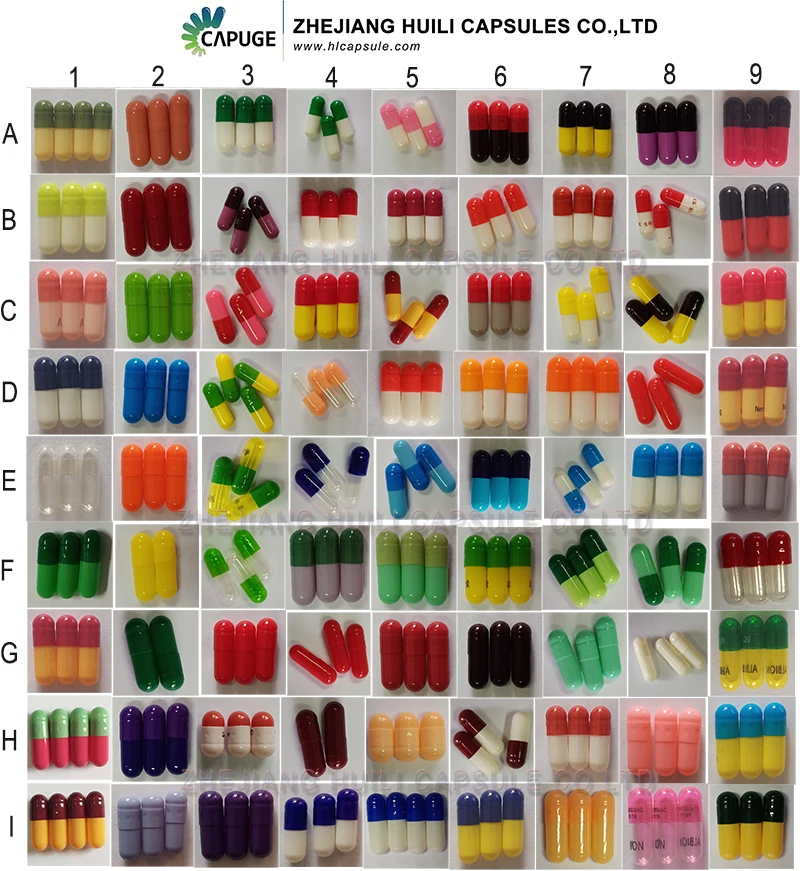 空片剂胶囊大明胶胶囊尺寸 00 空明胶胶囊尺寸 4