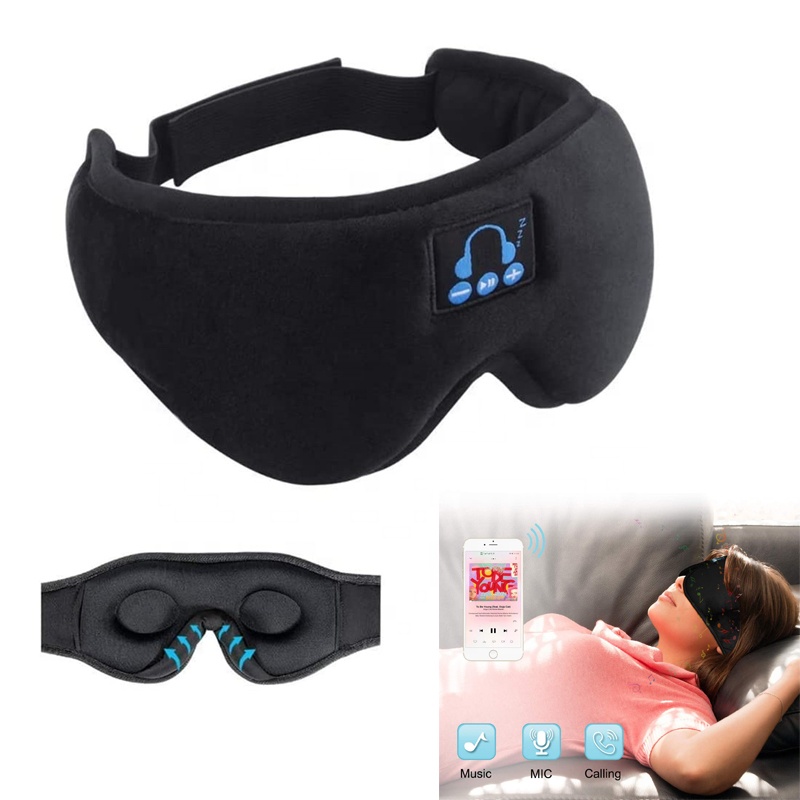 

New 3D Headphone Wireless Music Sleepmask Sleep Band Breathable Eye Mask Blue Tooth V5.0 Headset Call Manufacturers Dropshipping, Black/grey/pink
