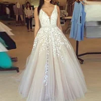 

Cheap Long Ballgown Lace Formal Prom Evening Dress