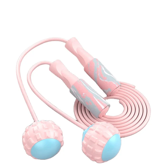 

2021 new fashion jump ropes portable women hot sale sports EVA foam non-slip absorb sweat eco-friendly cordless jump ropes, Pink